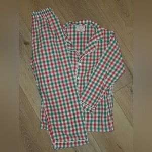 Cecil And Lou Gingham Holiday Pajama Set Size 6